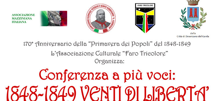 16 Febbraio, Desenzano del Garda – Conferenza a più voci “1848-1849. Venti di Libertà”