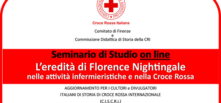Seminario di Studio on line – L’eredità di Florence Nightingale nelle attività infermieristiche e nella Croce Rossa