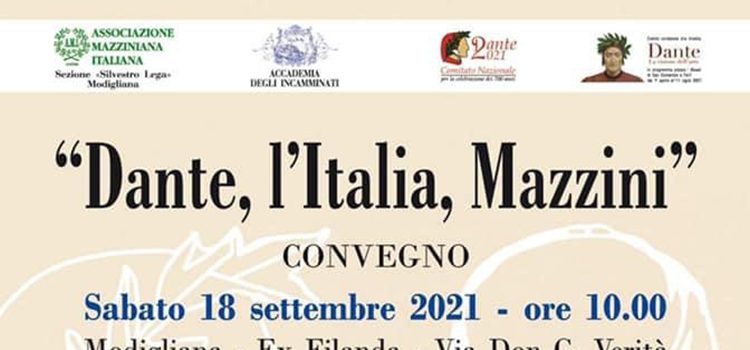 18 settembre, Modigliana – Convegno “Dante, l’Italia, Mazzini”