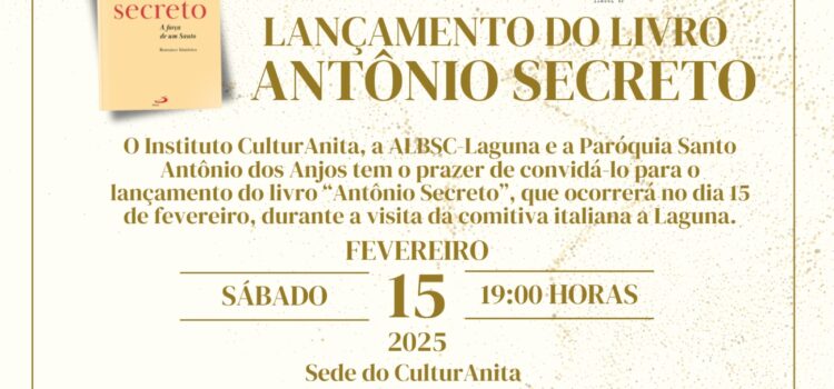 15 febbraio, Laguna (Brasile) – Presentazione del libro “Antônio Secreto”